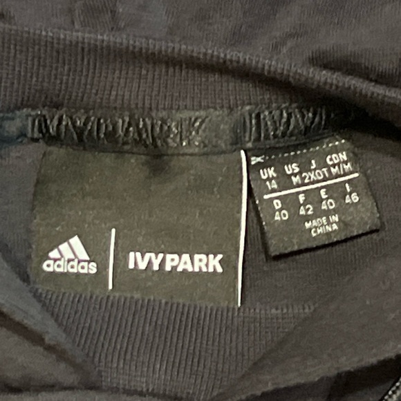 Adidas x Ivy Park Cropped Hoodie Size Medium - Picture 3 of 6